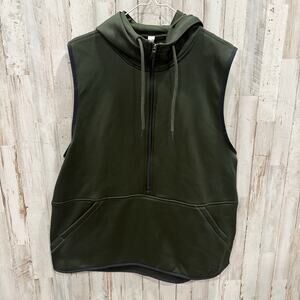 Under Armour Loose Fit Half Zip Storm Hooded Vest Kangaroo Pouch Womens XL